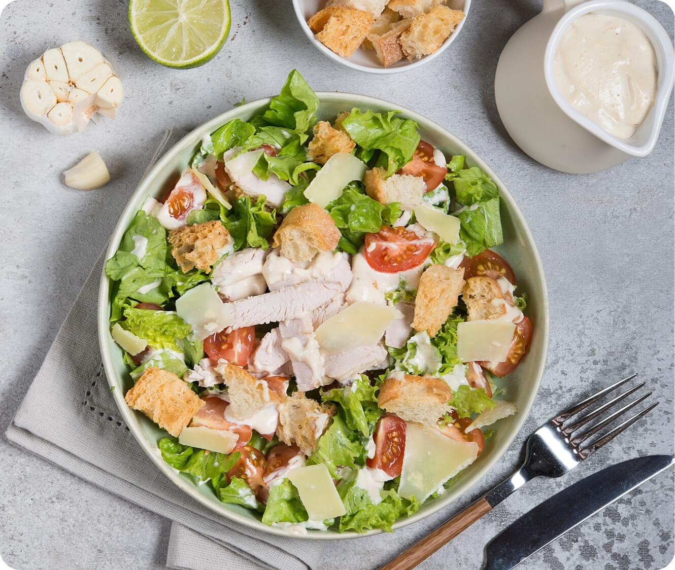 Ensalada caesar